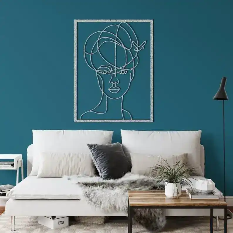 Women Silhouette Metal Wall Decor - Image 2