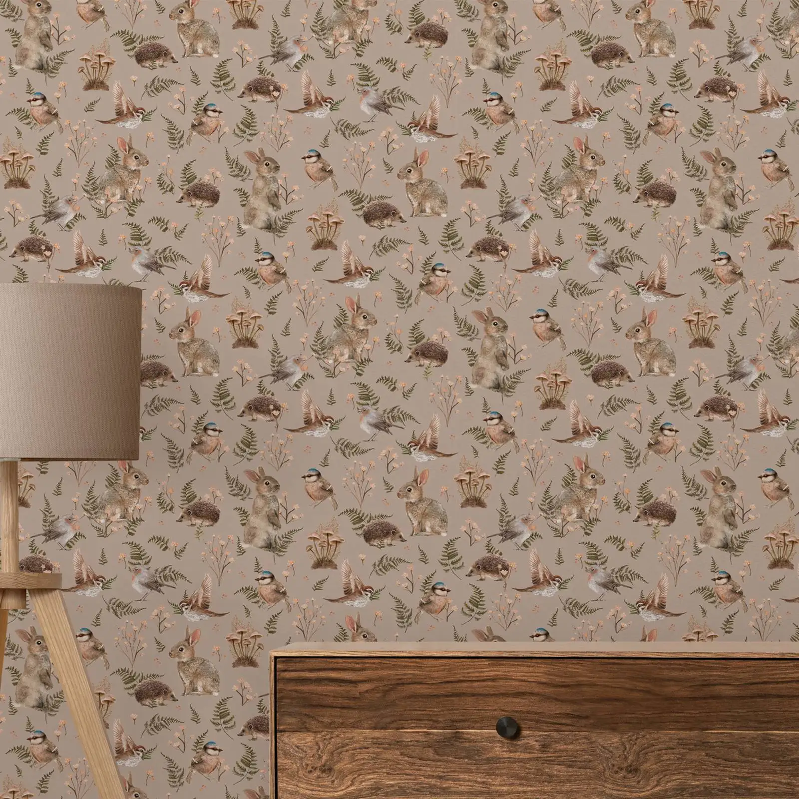 Woodland Bunnies Nursery Wallpaper - Image 3