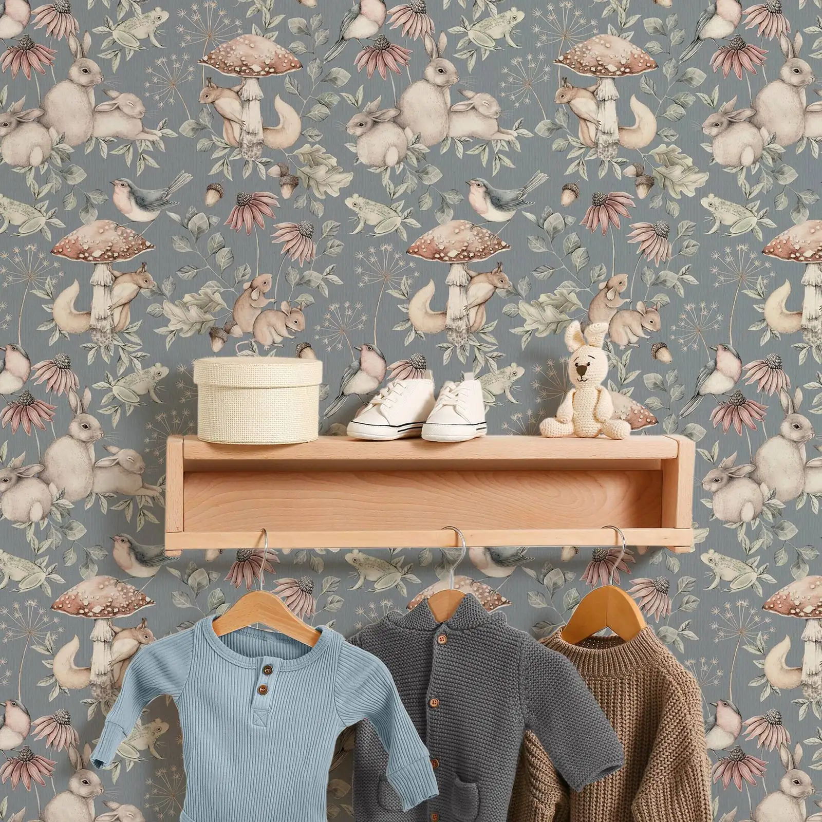 Woodland Friends Fairytale Nursery Mural - Image 4