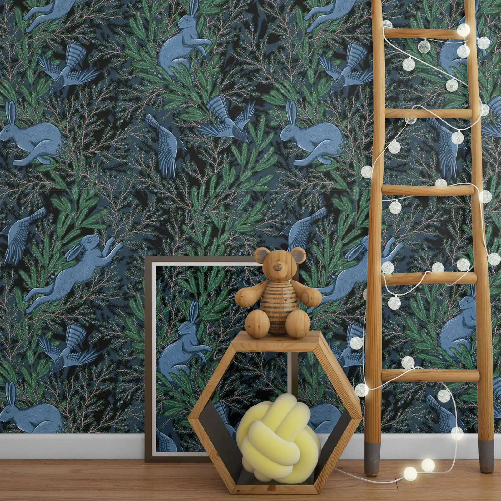 Woodland Rabbit Wallpaper - Image 4