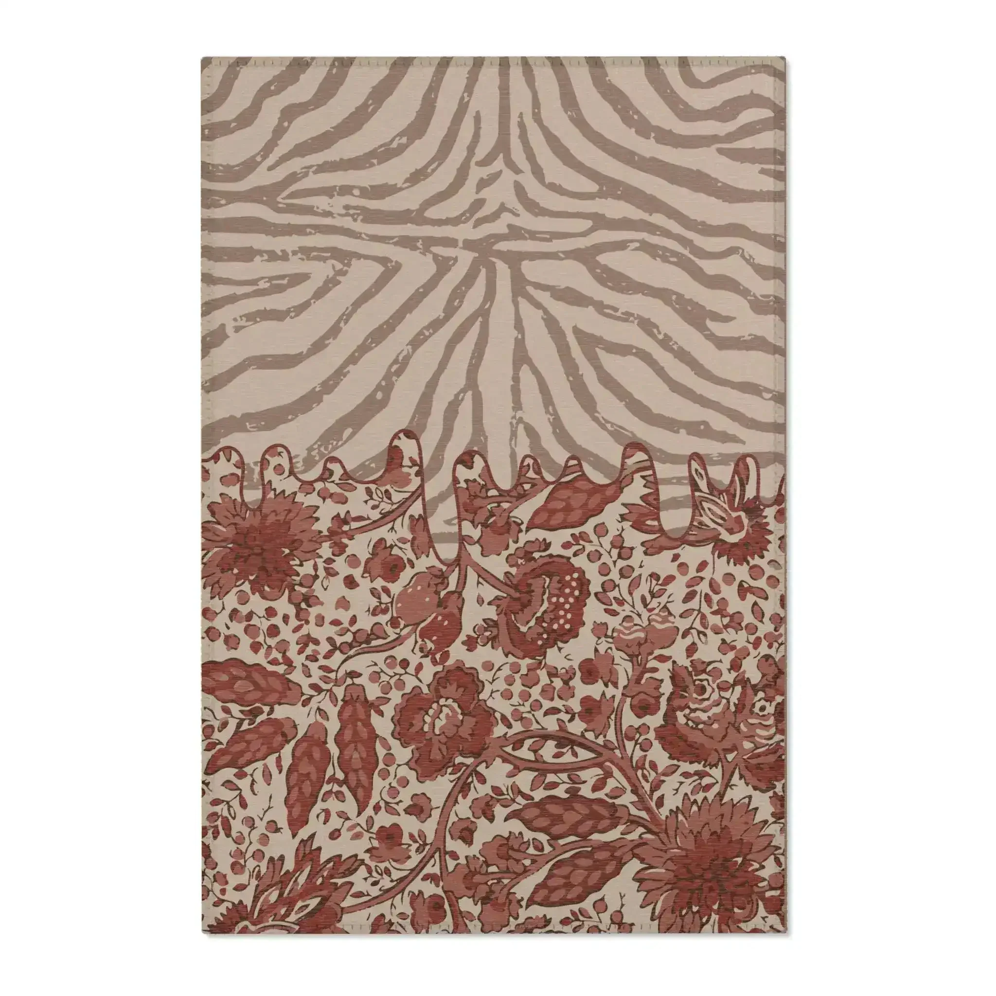 Zebra Bloom Melt Accent Rug - Image 2