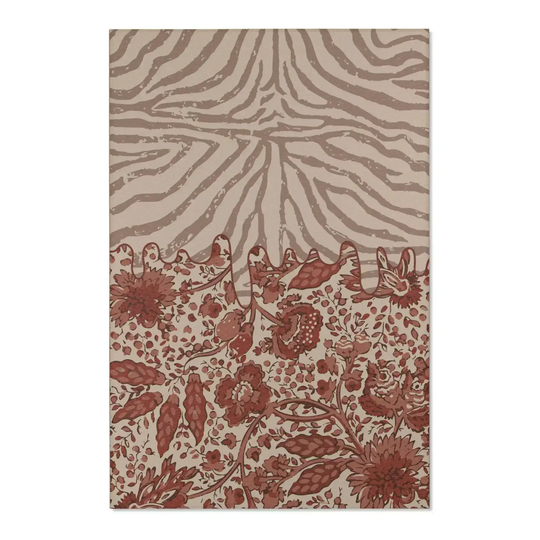 Zebra Bloom Melt Accent Rug - Image 3