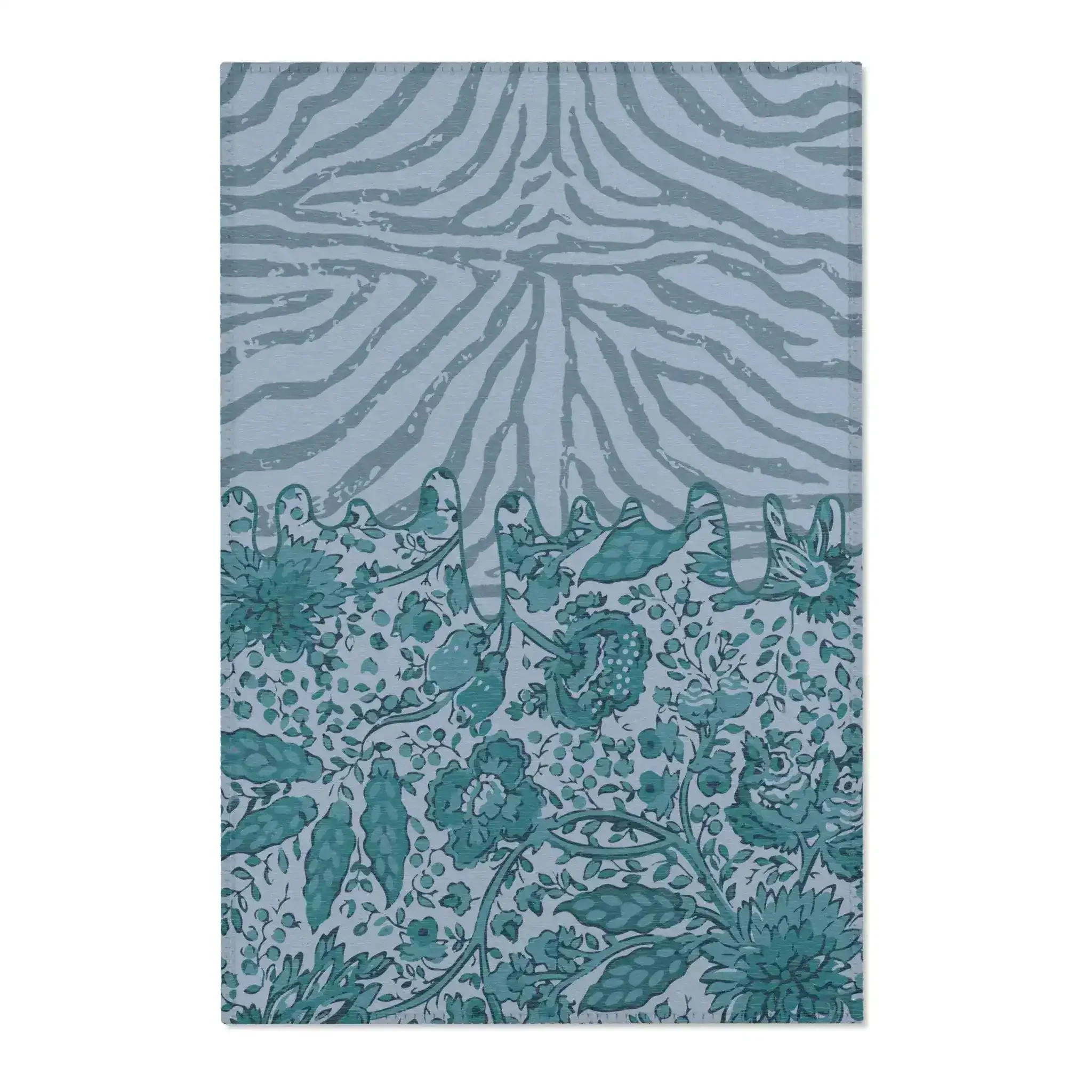 Zebra Bloom Waves Accent Rug - Image 2