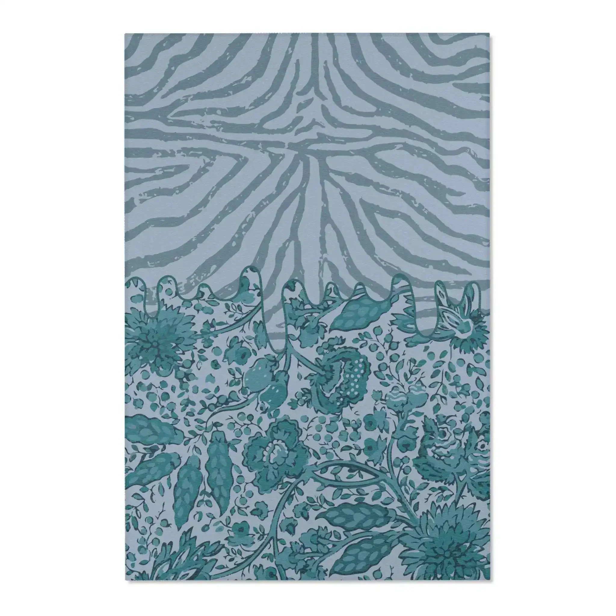 Zebra Bloom Waves Accent Rug - Image 3