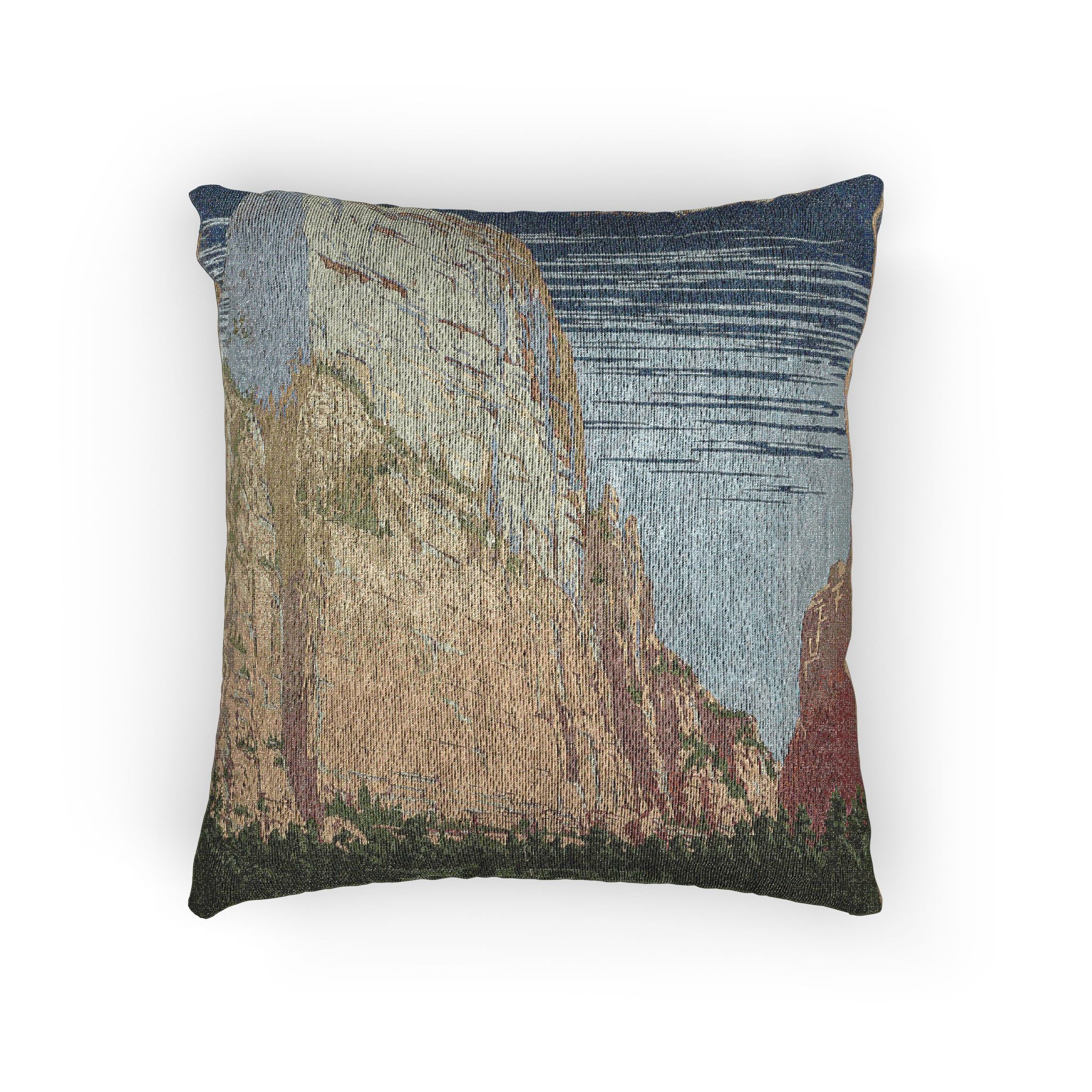 zion-national-park-ranger-naturalist-service-wpa-federal-art-project | Woven Pillow