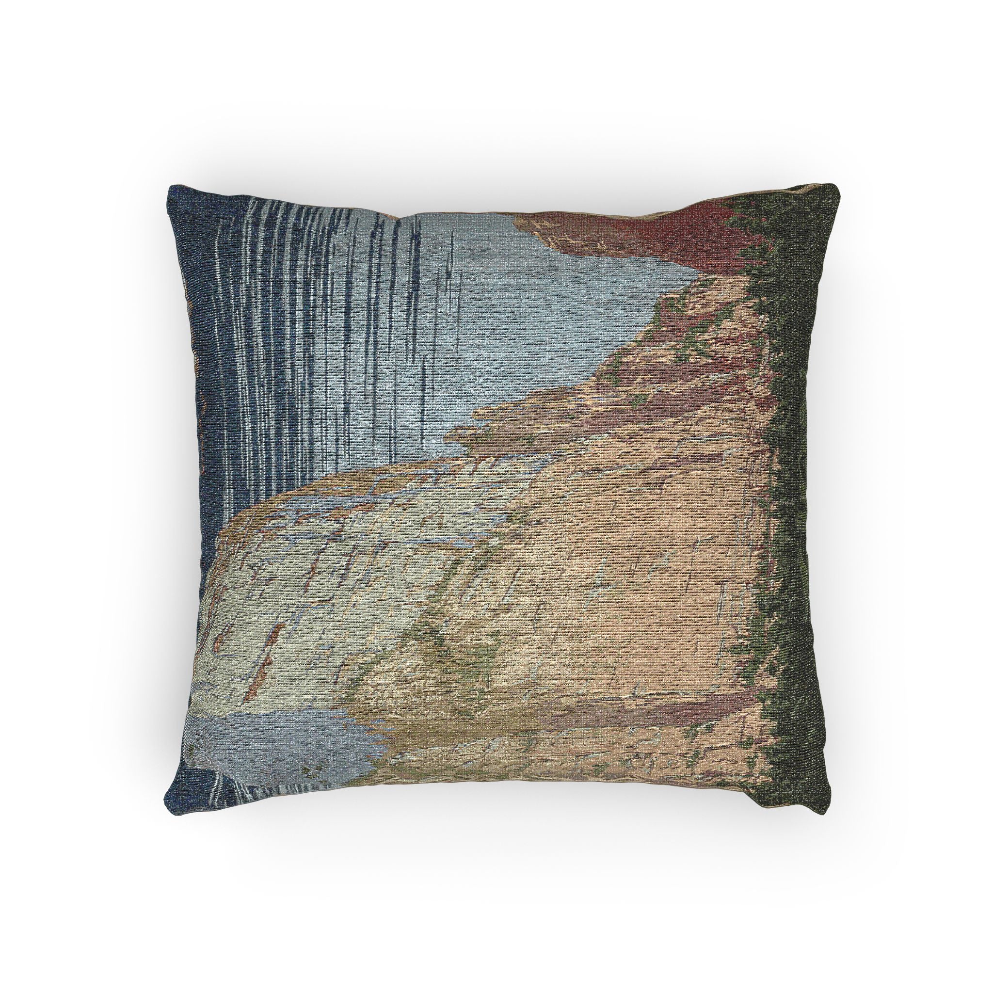 zion-national-park-ranger-naturalist-service-wpa-federal-art-project | Woven Pillow - Image 4