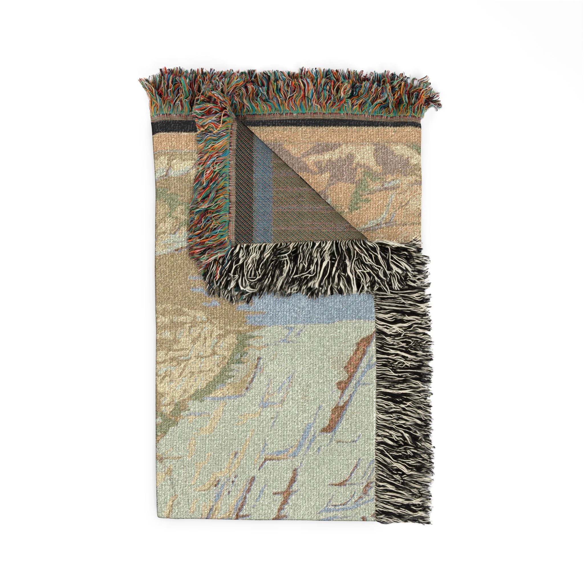 zion-national-park-ranger-naturalist-service-wpa-federal-art-project | Woven Tapestry Blanket - Image 5